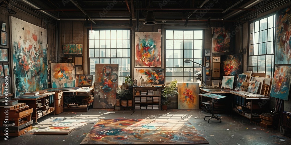 Obraz premium Cityscape Inspiration, generative ai