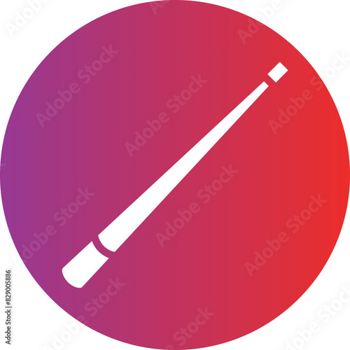 Billiards Cue Icon Style