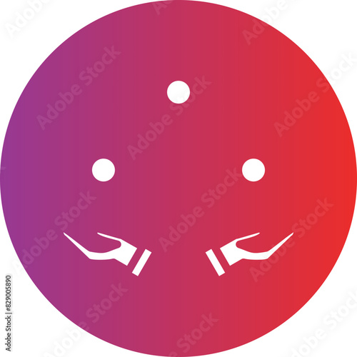 Juggling Balls Icon Style