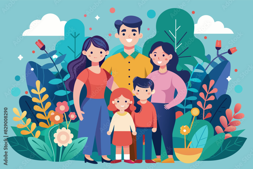 a family with children and adults in the park, a family with children and adults in the park a family with children and adults in the park, a family with children and adults in the park