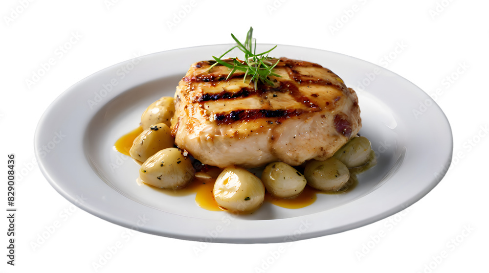 Chicken pork steak. Isolated on transparent background, png, cutout Chicken pork steak. Isolated on transparent background, png, cutout