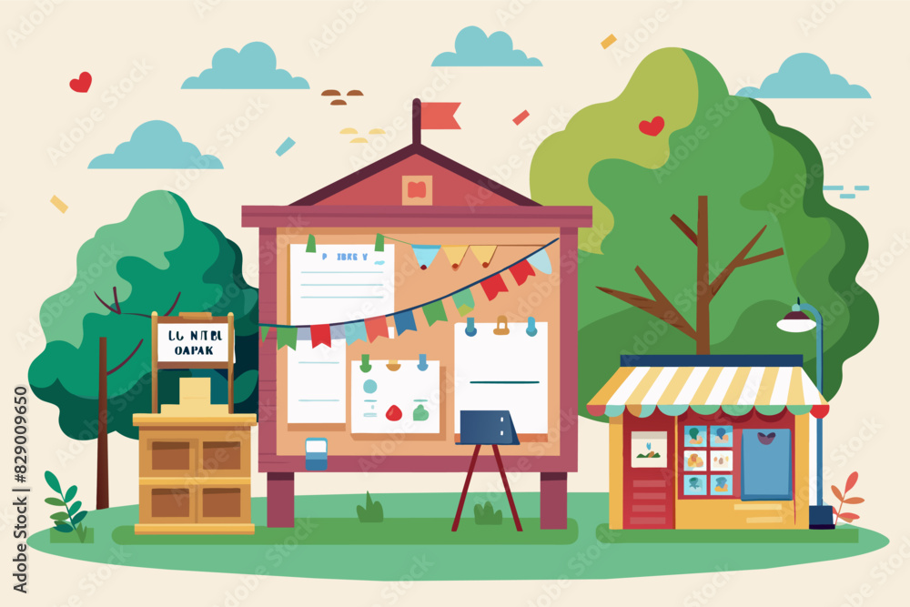 a small house with a sign and a tree, The property includes a small house adorned with a sign and complemented by a tree. a small house with a sign and a tree, The property includes a small house adorned with a sign and complemented by a tree.