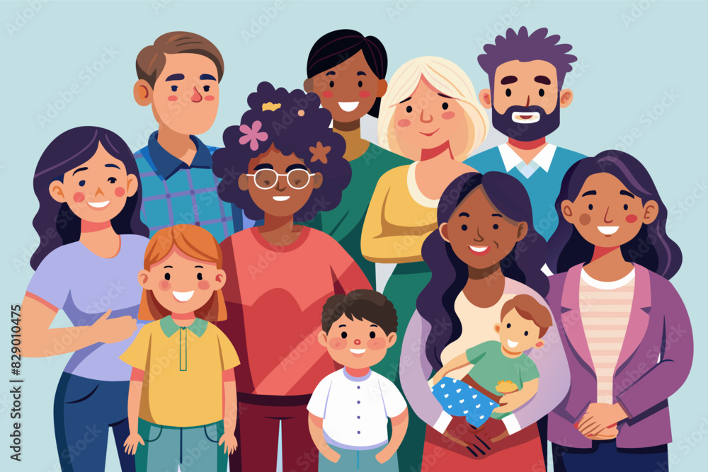 a group of people with a baby and a child, A serving of stew made with beans and corn. a group of people with a baby and a child, A serving of stew made with beans and corn.