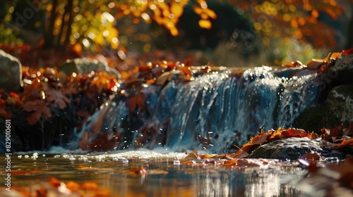 A petite cascade during the fall