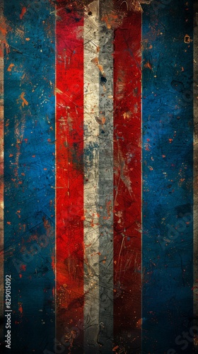 American Flag Painted on Wall