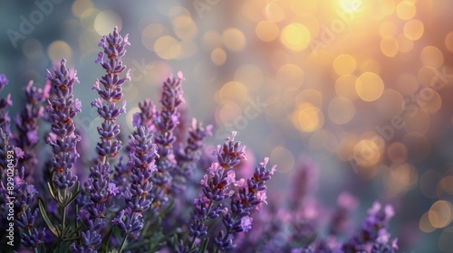 Close Up of a Bunch of Purple Flowers