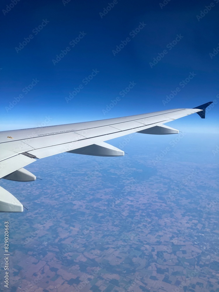 Obraz premium view from airplane window