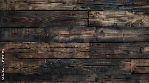 Natural wooden background with boards 