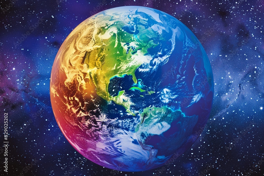 Fototapeta premium colorful Planet earth