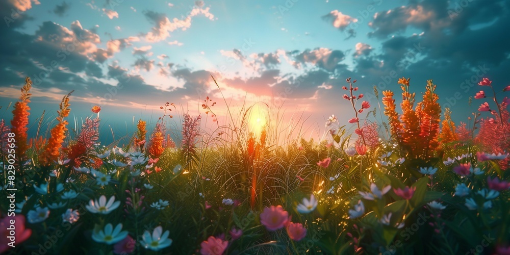 Nature's Evening Symphony, generative ai Nature's Evening Symphony, generative ai
