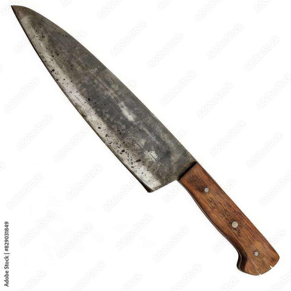 rusty cleaver isolated on white background rusty cleaver isolated on white background