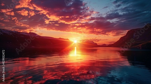 A Mesmerizing Spectacle of the Midnight Sun Unveils the Arctic's Enchanting Beauty