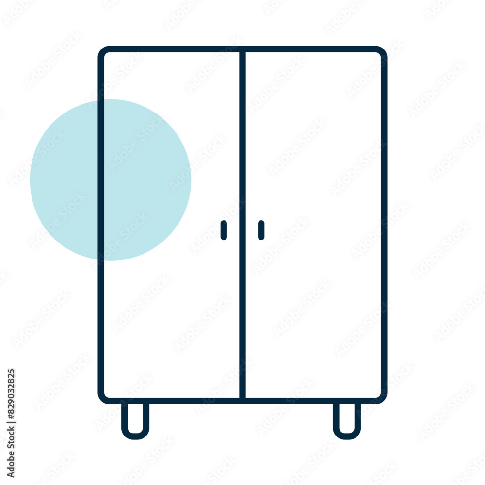 Cupboard vector icon. Furniture sign Cupboard vector icon. Furniture sign