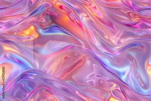 Abstract background with swirling iridescent colors in shades of pink, purple, and blue.