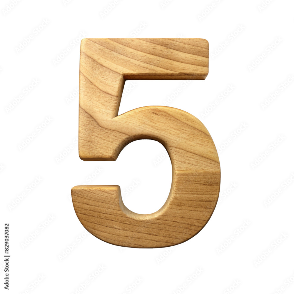 High-Resolution Wooden Number 5 cut out isolated PNG transparent High-Resolution Wooden Number 5 cut out isolated PNG transparent