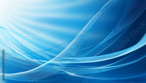 beautiful abstract blue background with curves ai generated