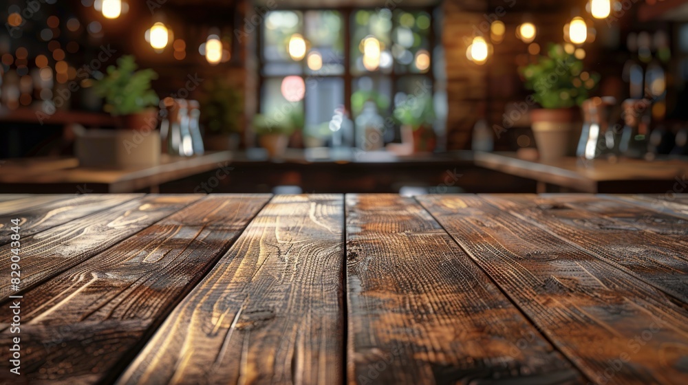 Wooden Table With Bread and Bottles of Wine Wooden Table With Bread and Bottles of Wine