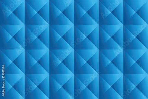 Blue 3D pattern background. Abstract background with 3d blue diamonds like Shapes. Editable vector file