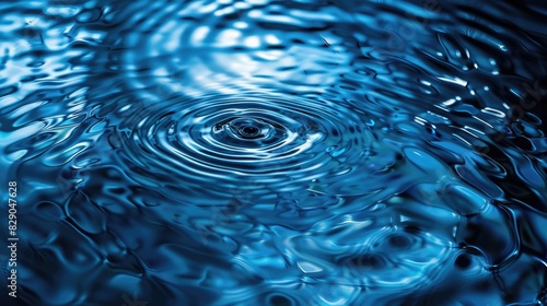 Fototapeta Naklejka Na Ścianę i Meble -  Abstract Background with Blue Ripples