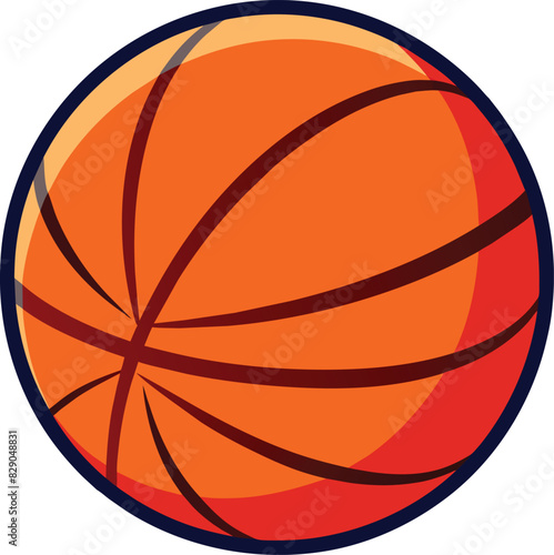 basketball ball vector illustration on a white background, Basketball logo,  © adnan