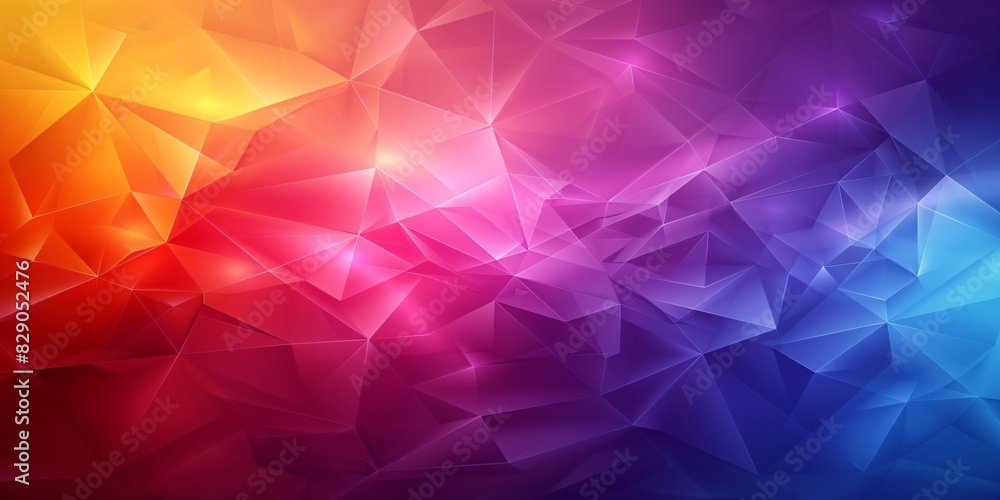 Obraz premium colorful gradient design background, geometric polygonal modernism in rainbow colors