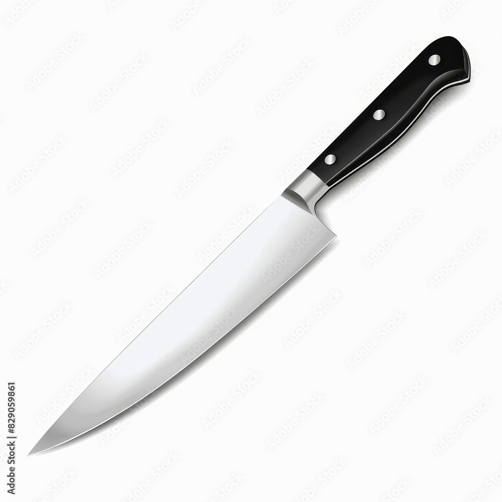 Minimalist style chef s knife with a sleek Minimalist style chef s knife with a sleek