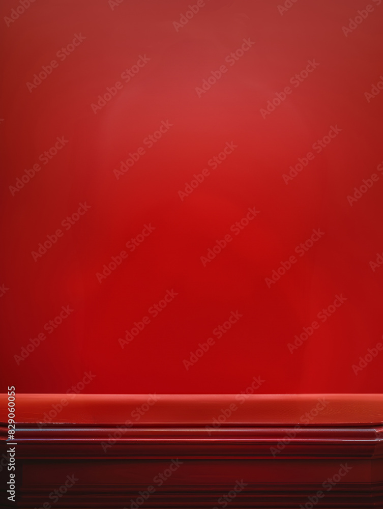 Obraz premium Solid red gradient background, minimalistic and vibrant.