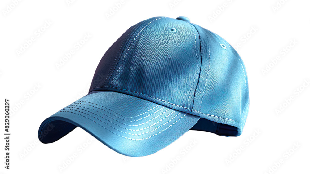 Sports cap with transparent bottom and light blue shadow.
Sports cap with transparent bottom and light blue shadow.