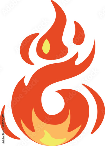 Fire,flame,fires hot [vector illustration]