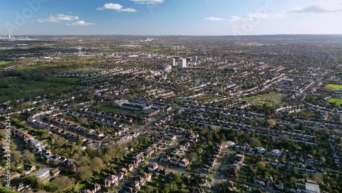 The drone aerial footage of New Malden. New Malden is an area in South West London, England. It is located within the Royal Borough of Kingston upon Thames and the London Borough of Merton.
