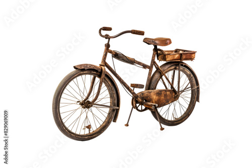 Rusted Bicycle (PNG) isolated on transparent background