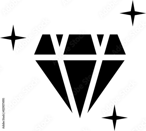 Diamond Icon Vector Illustration 