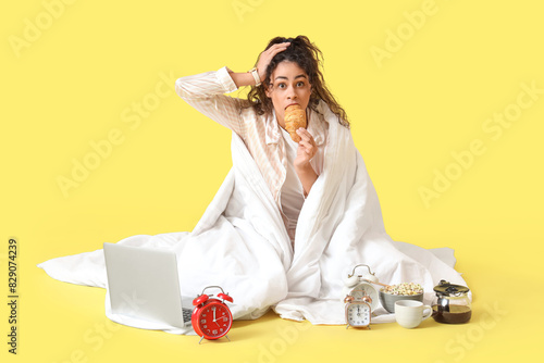 Hurrying young African-Amer...