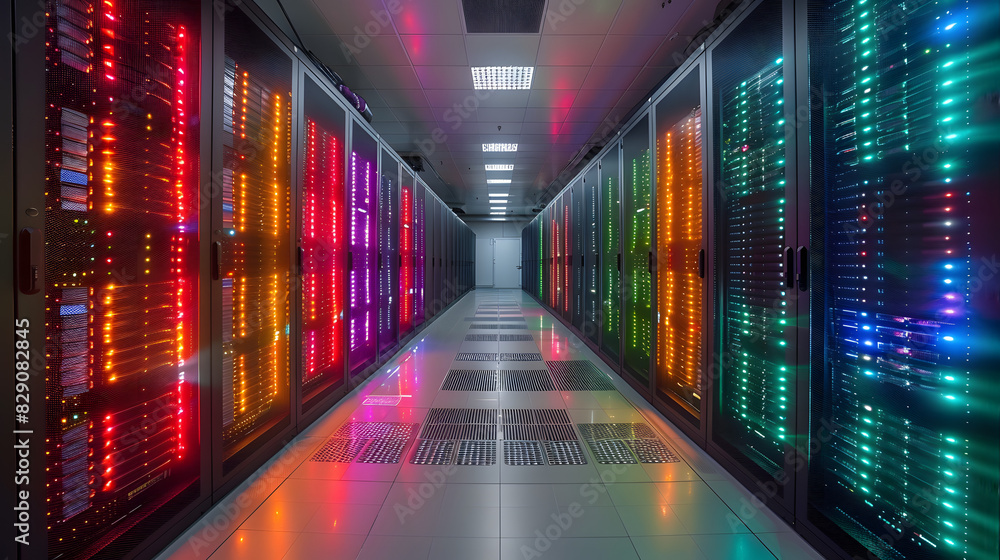 Vibrant Tech Haven: A Beautiful, High-Tech Server Room
Vibrant Tech Haven: A Beautiful, High-Tech Server Room