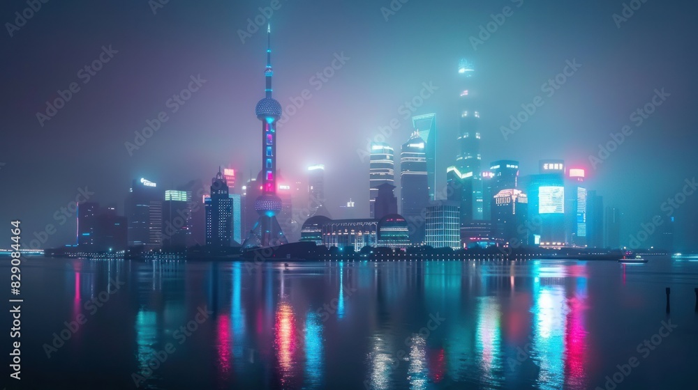 Shanghai's skyline adorned with Waibaidu Bridge, a historical gem in China. Shanghai's skyline adorned with Waibaidu Bridge, a historical gem in China.