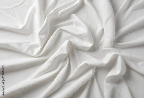 White crumpled fabric