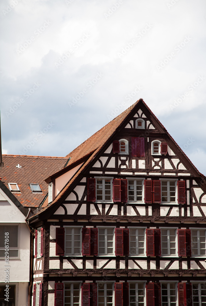 old house with roof