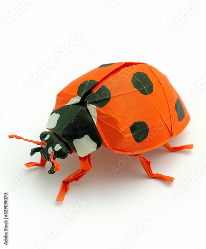 origami paper ladybug