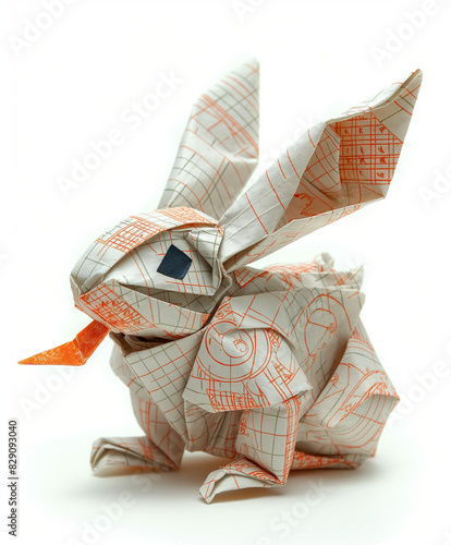 origami paper bunny