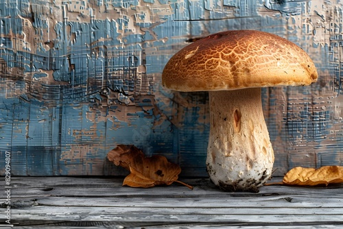 A fungus resting on an oak surface
