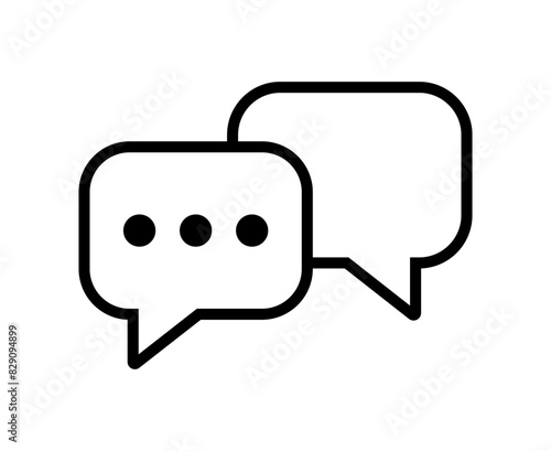 Chat icon. Speech bubble symbol