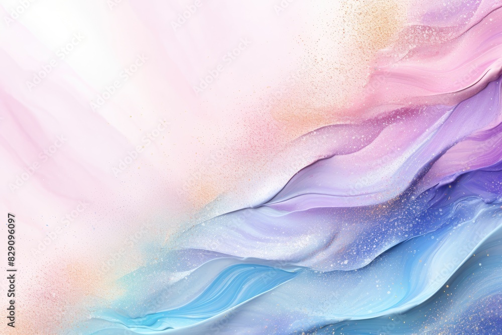 Soft pastel color background with glitter and wavy shape with blank text space, sparkle and pastel background Soft pastel color background with glitter and wavy shape with blank text space, sparkle and pastel background