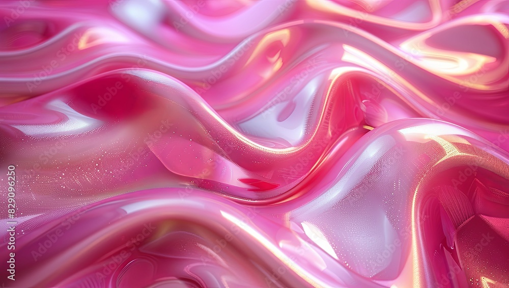 Obraz premium Silver pink silk liquid abstract background