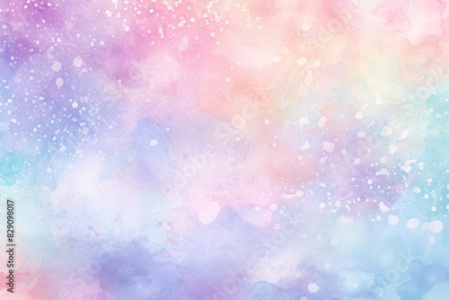 Watercolor cloudy and wavy pastel background, Blank watercolor background with colorful clouds and waves © SaroStock
