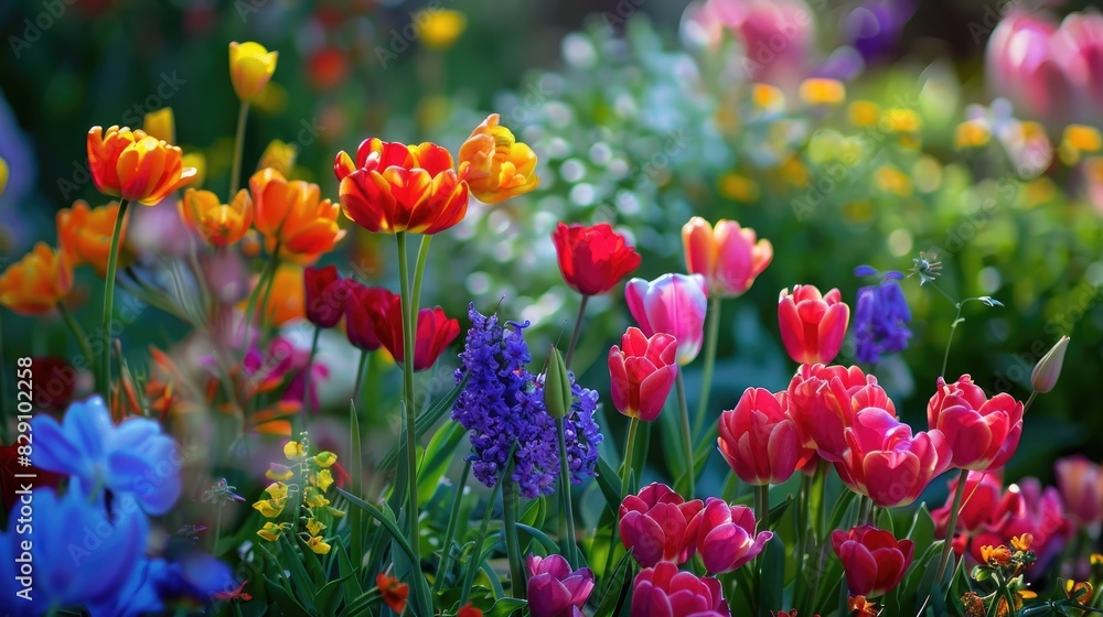 Vibrant blooms during the spring season