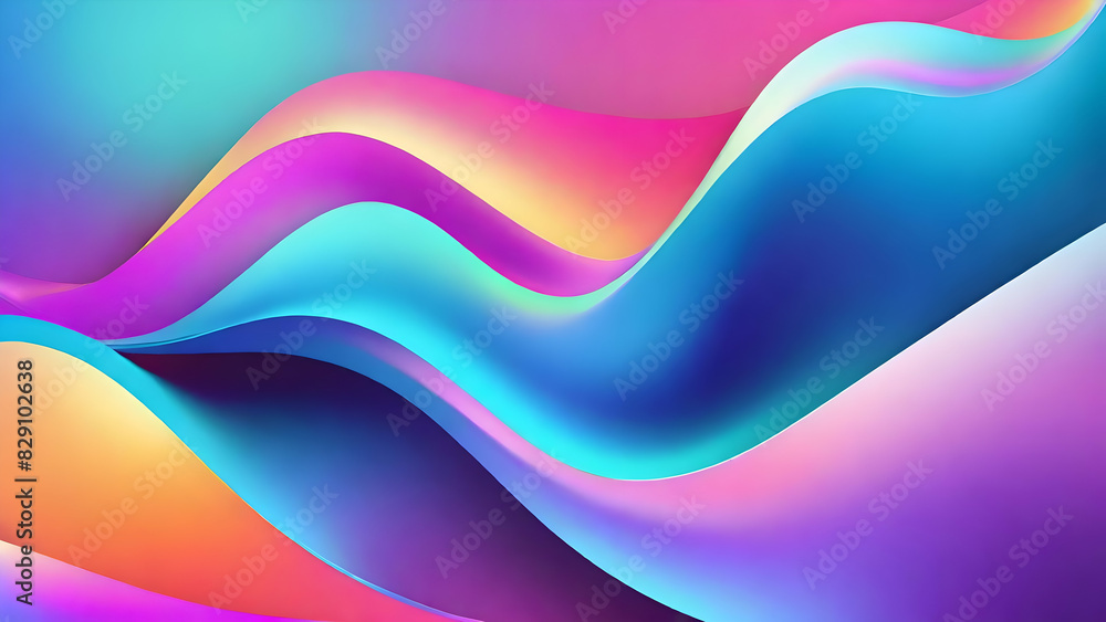 Gradient mesh abstract background. Futuristic holographic Gradient mesh abstract background. Futuristic holographic