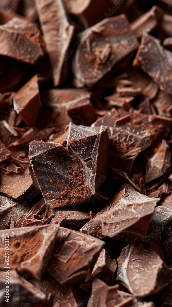 Cocoa fruit close-up. Pieces of cocoa. Cocoa fruit close-up. Pieces of cocoa.