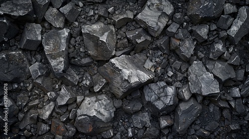 Wallpaper Mural Black coal texture mining resources wallpaper background Torontodigital.ca