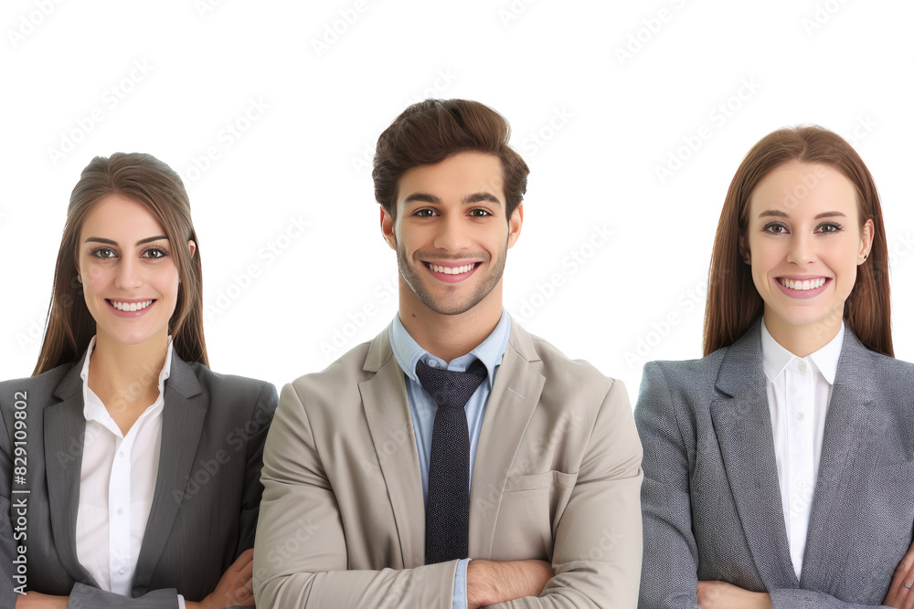 Well-Dressed Man and Two Girls Design Isolated on Transparent Background Well-Dressed Man and Two Girls Design Isolated on Transparent Background