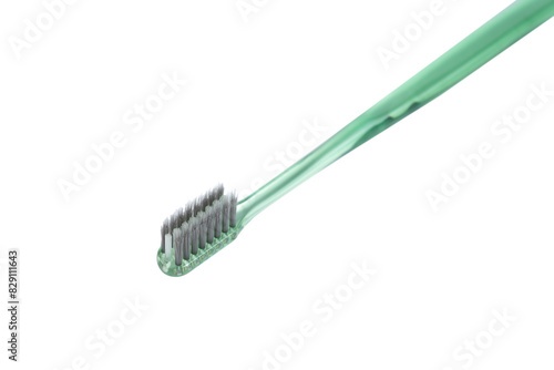 Toothbrush bristles. Toothbrush texture. Toothbrush close-up.
